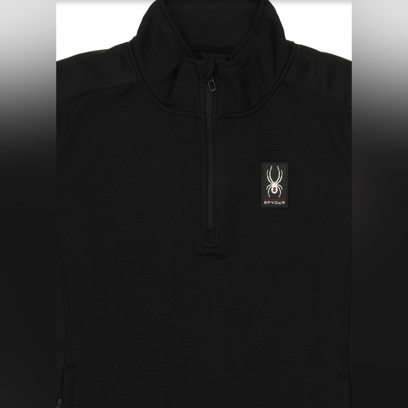 SPYDER MEN'S MEDIUM MENDOZA 1/4 ZIP CORE PULLOVER SWEATER - Picture 4 of 10